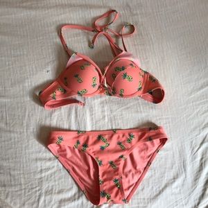 Aerie Pineapple bikini set
